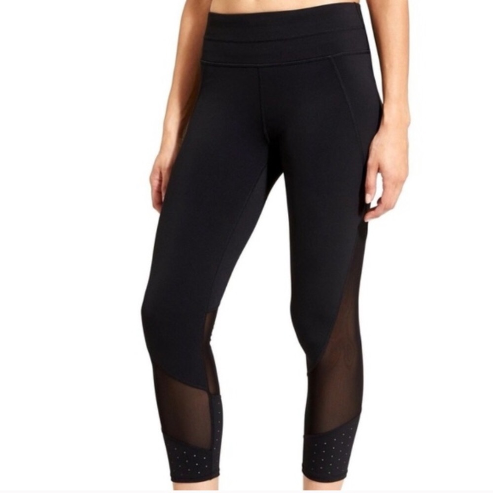 Athleta Lazer Mesh Sonar Capri Legging
